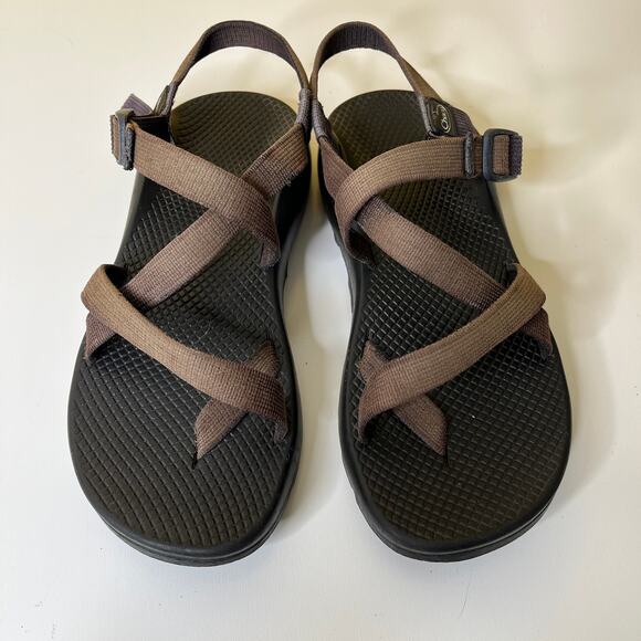 Chaco Black and Brown Sport Sandals with Adjustable Straps - Picture 4 of 7